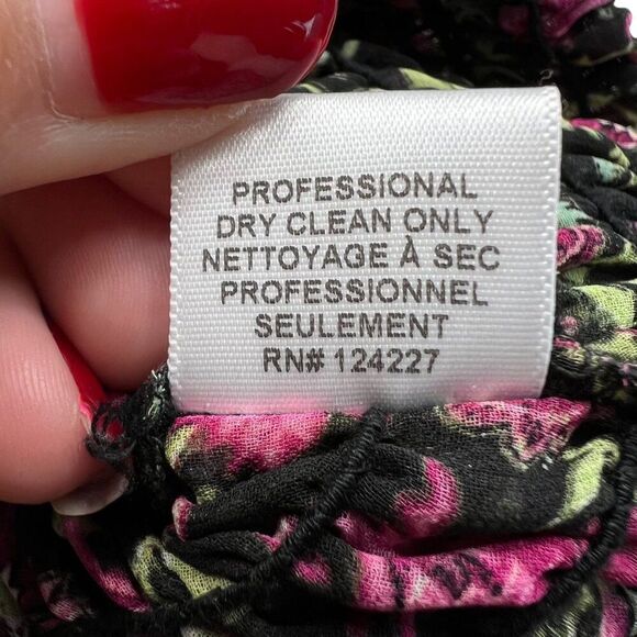 Misa Los Angeles Celina Floral Ruffle Smocked Mini Dress Size Medium - Picture 5 of 12